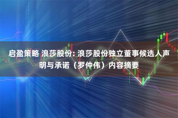 启盈策略 浪莎股份: 浪莎股份独立董事候选人声明与承诺（罗仲伟）内容摘要