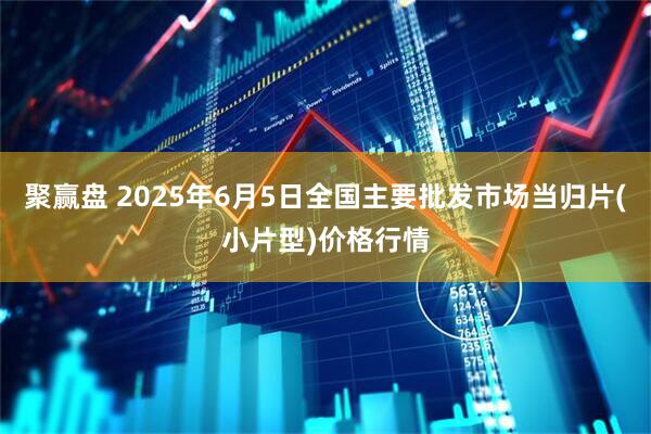 聚赢盘 2025年6月5日全国主要批发市场当归片(小片型)价格行情