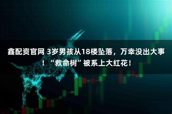 鑫配资官网 3岁男孩从18楼坠落，万幸没出大事！“救命树”被系上大红花！