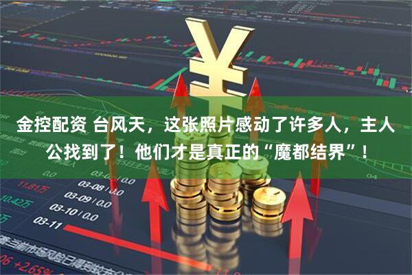 金控配资 台风天，这张照片感动了许多人，主人公找到了！他们才是真正的“魔都结界”！