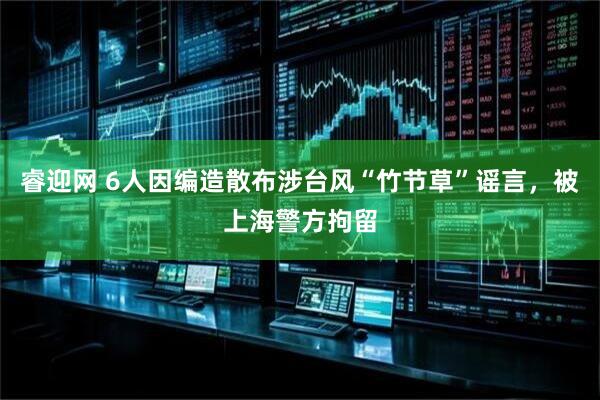 睿迎网 6人因编造散布涉台风“竹节草”谣言，被上海警方拘留